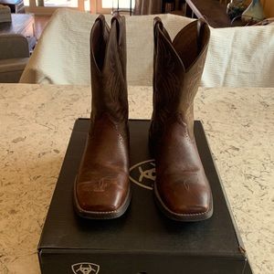 Ariat Mens Brown Leather Cowboy Boots